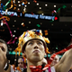 Illustration for article titled Kobayashi Almost Pukes, Smiles At The Cameras, Obliterates Wing Bowl Record